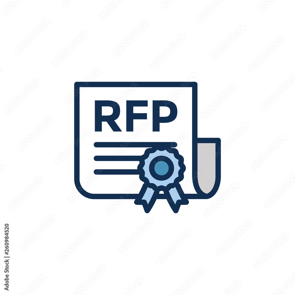 RFP Icon - request for proposal concept or idea RFP Icon - request for proposal concept or idea