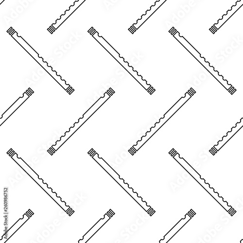 Flute Icon Seamless Pattern, Musical Instrument Icon