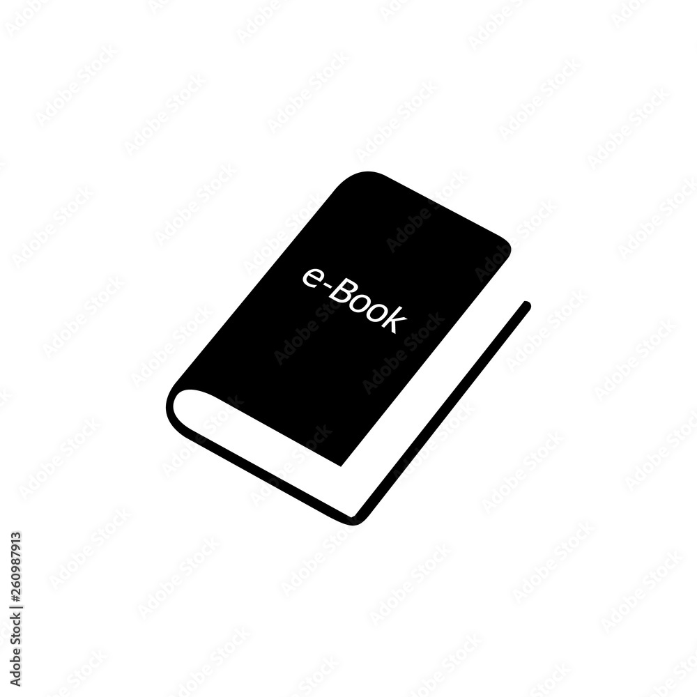 E-Book, Stationery Education Icon Vector Template