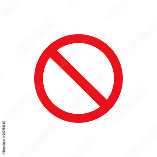 Stop sign vector red icon. Vector warning or no entry forbidden circle and line symbol isolated on transparent background