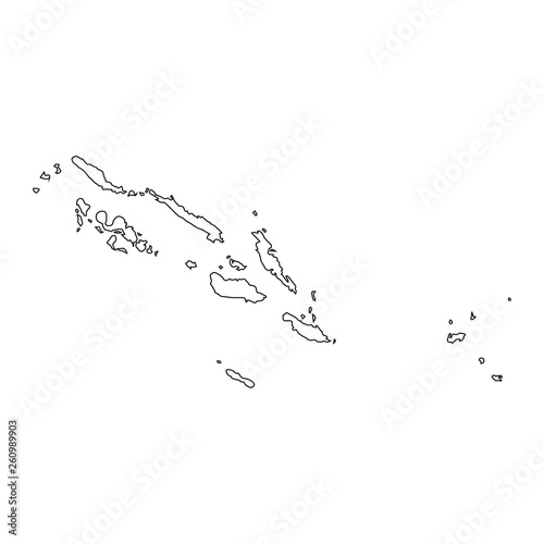 vector map of Solomon Islands