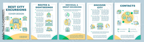 Excursion brochure template layout