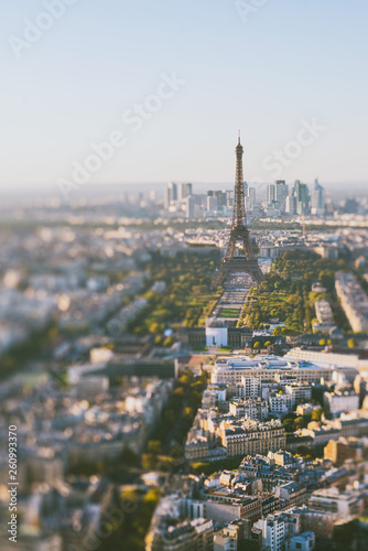 Paris, Eiffel tower at evening, France, Europe