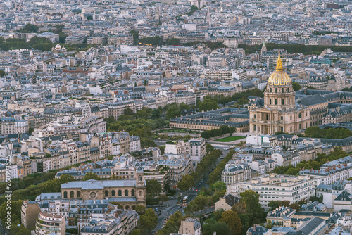 Aerial view of Paris, France