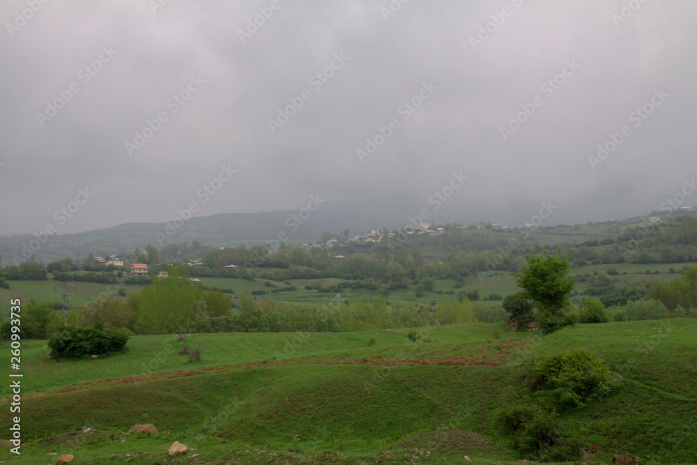 A beautiful view of the nature of the countryside of Iran, Gilan