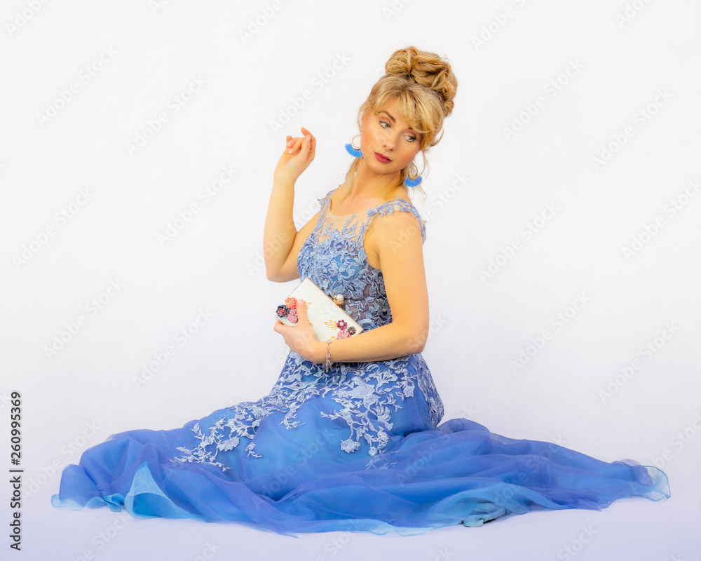 custom made wallpaper toronto digitalBlaues Kleid