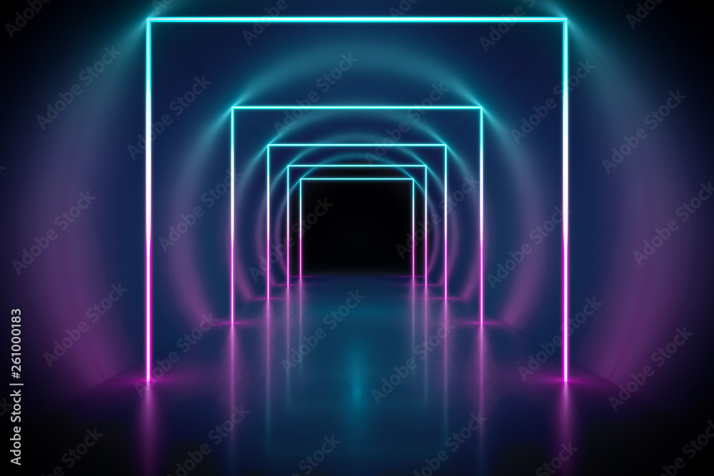 neon lights tunnel background neon lights tunnel background