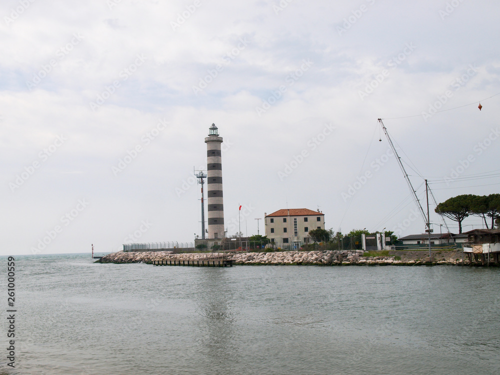 Jesolo lightouse for access to the port
