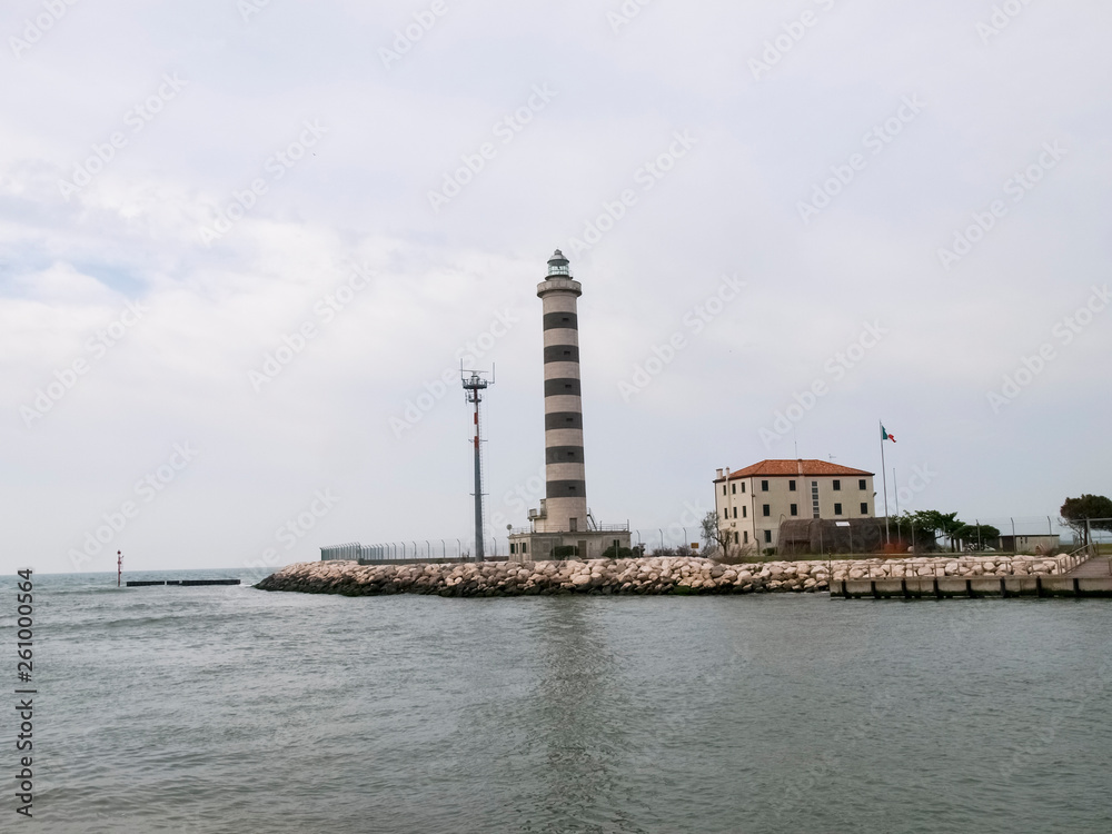 Jesolo lightouse for access to the port