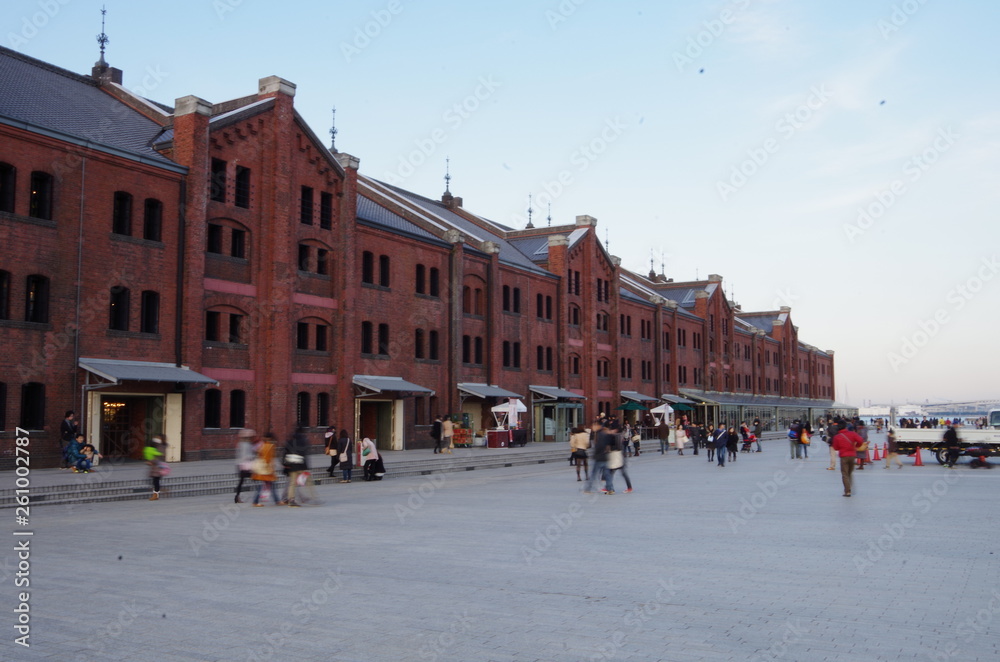 Naklejka premium 赤レンガ倉庫