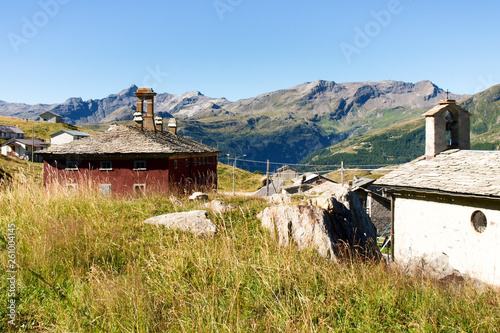 Buildings along the path of the Spluga Pass photo