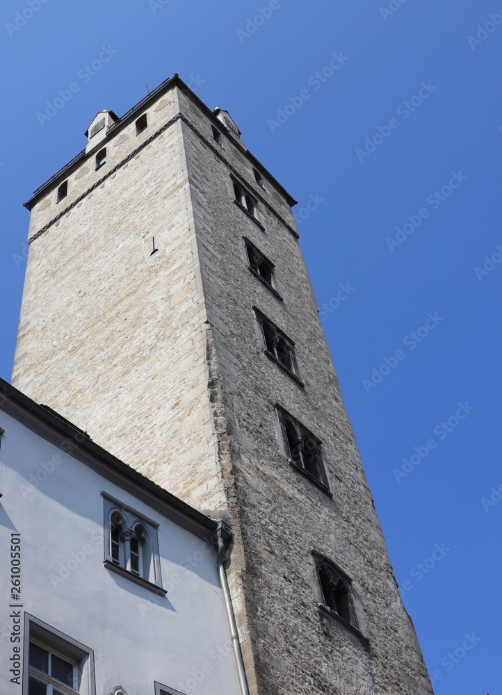 Der Goldenen Turm in Regensburg