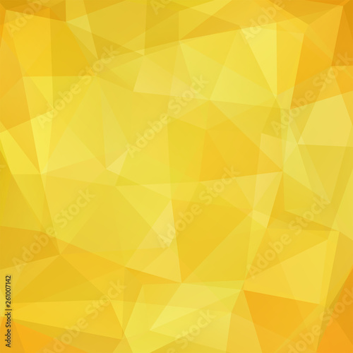 Geometric pattern, polygon triangles vector background in yellow tone. Illustration pattern