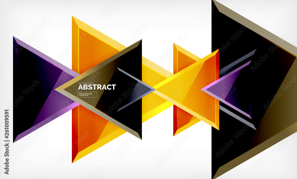 Triangular low poly background design, multicolored triangles Triangular low poly background design, multicolored triangles