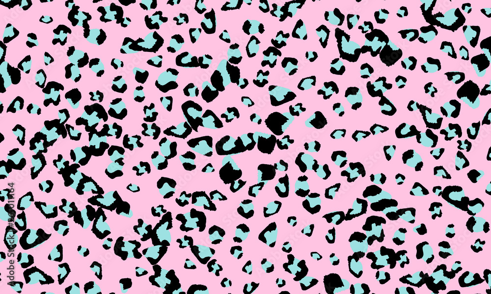 Pink leopard print design. Animal skin pattern.