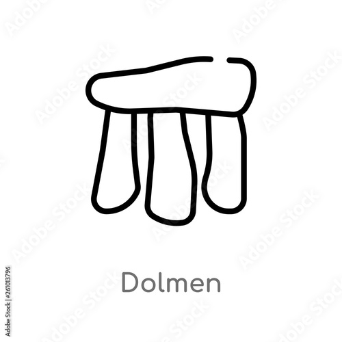 Foto outline dolmen vector icon