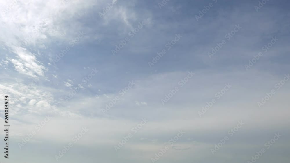 Moving clouds time lapse, high cirrus turning into grey overcast. Moving clouds time lapse, high cirrus turning into grey overcast.