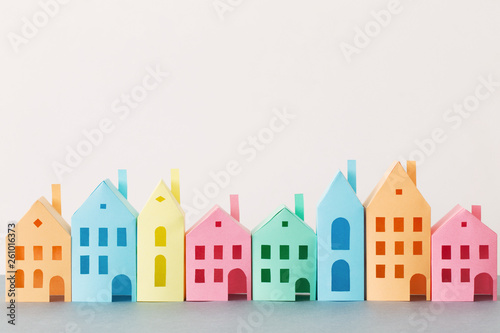 paper house isolated on white background