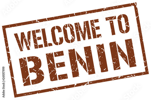 welcome to Benin stamp