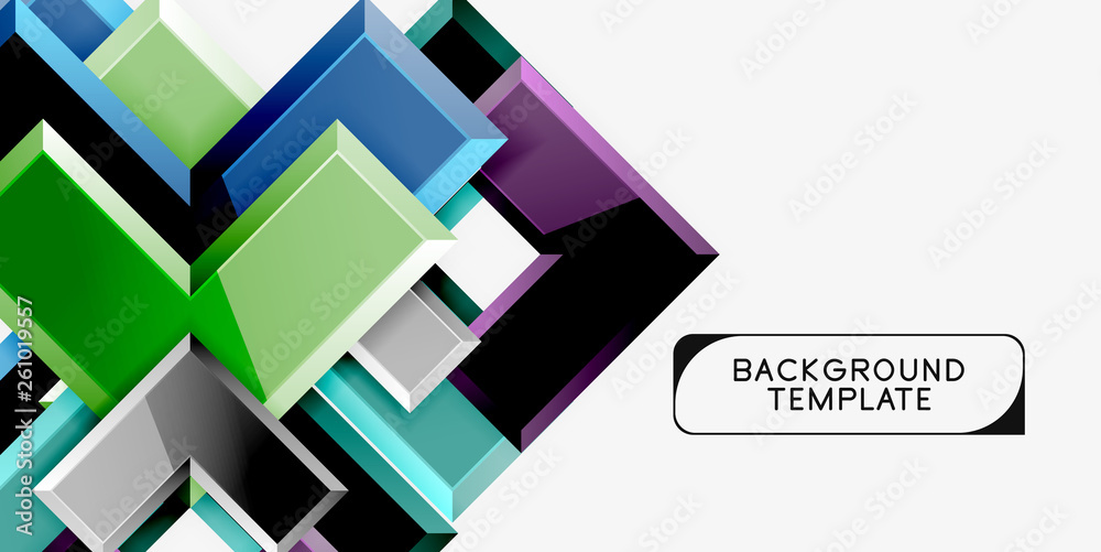 Glossy arrows geometric background Glossy arrows geometric background