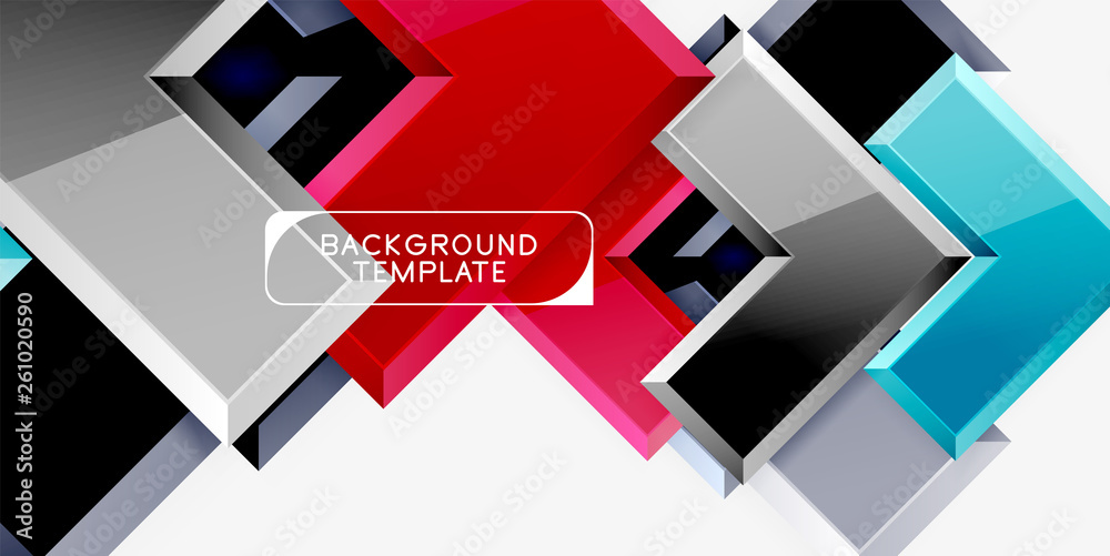Glossy arrows geometric background Glossy arrows geometric background