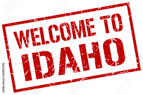 welcome to Idaho stamp