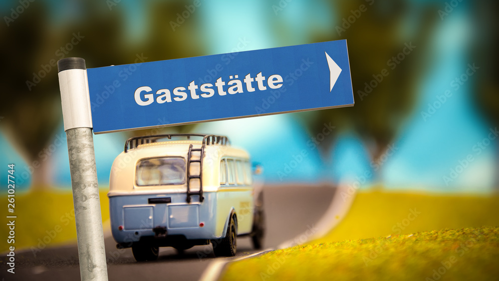 Naklejka premium Schild 366 - Gaststätte