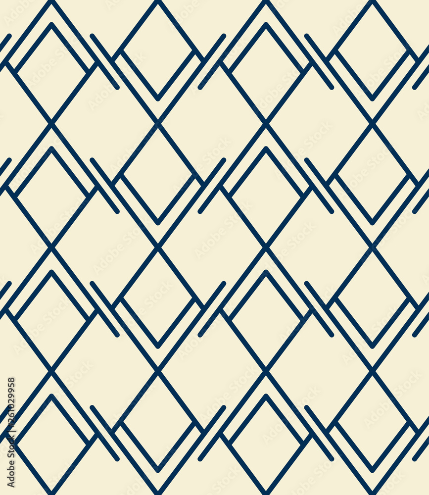 Abstract seamless pattern, rhombuses and lines, geometric backdrop Abstract seamless pattern, rhombuses and lines, geometric backdrop