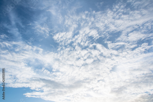 Blue sky with clouds background