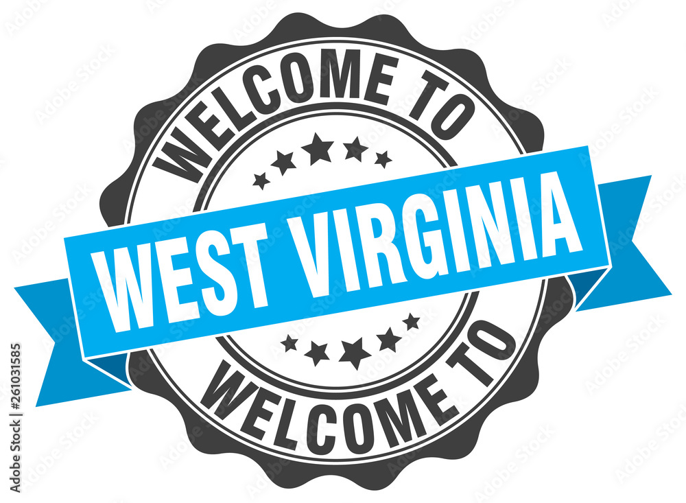 West Virginia round ribbon seal West Virginia round ribbon seal