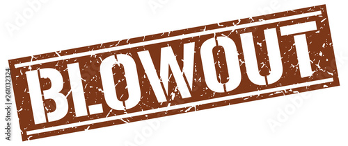 blowout square grunge stamp