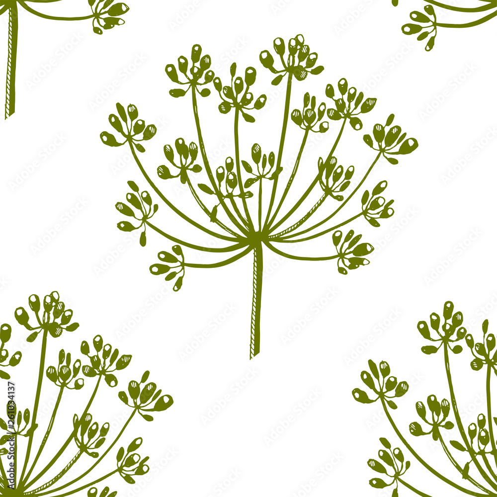 Vector background with hand drawn herbs and spices. Hand drawn ink illustration. Organic and fresh spices illustration Vector background with hand drawn herbs and spices. Hand drawn ink illustration. Organic and fresh spices illustration