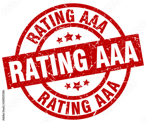 rating aaa round red grunge stamp