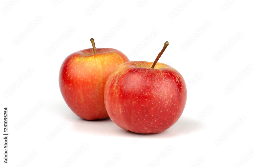 Fresh Apples isolated on white background.