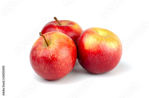 Fresh Apples isolated on white background.