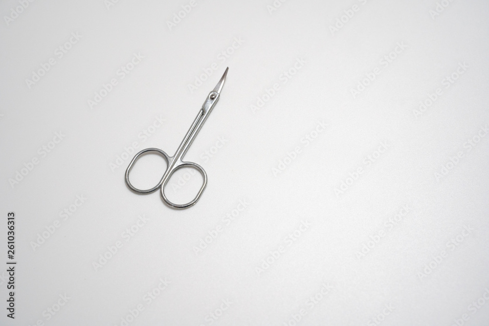 Nail clipper set, plastic and silver, isolated in white background Nail clipper set, plastic and silver, isolated in white background