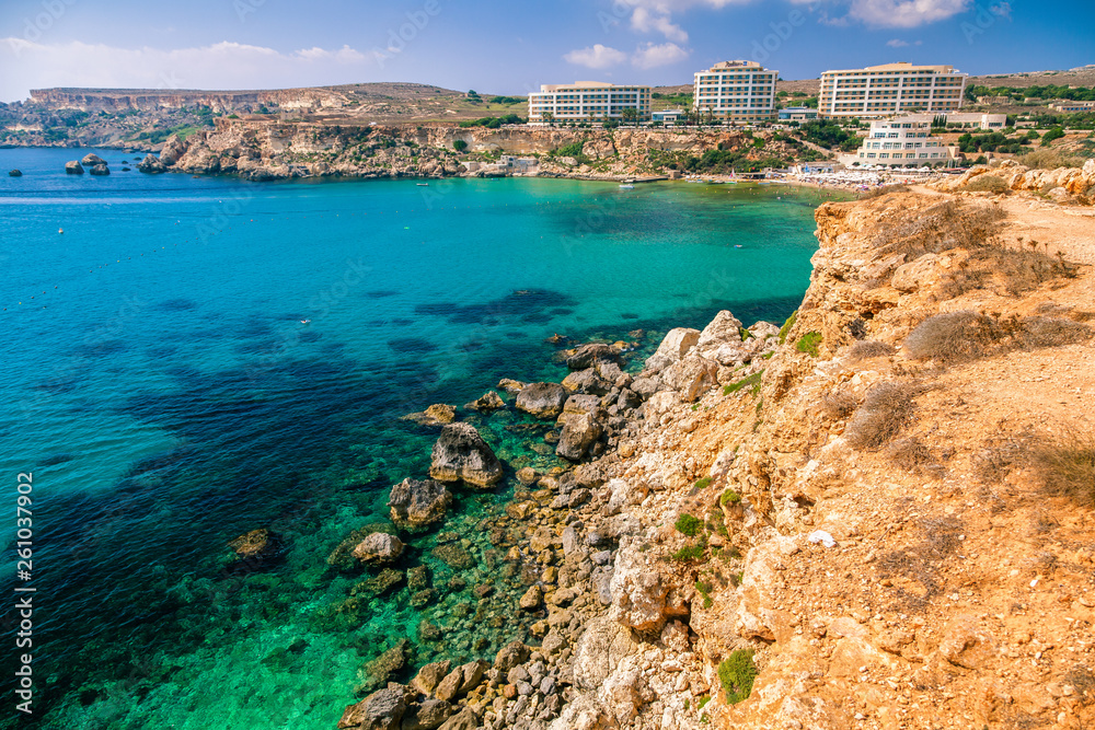 Golden bay, Malta