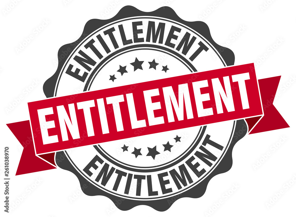 Obraz premium entitlement stamp. sign. seal