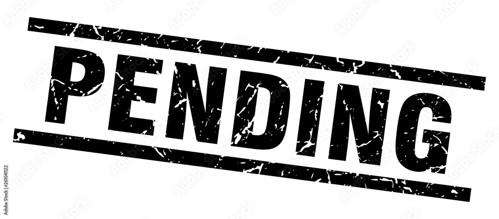 Fototapeta premium square grunge black pending stamp