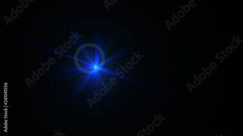 blue lens flare