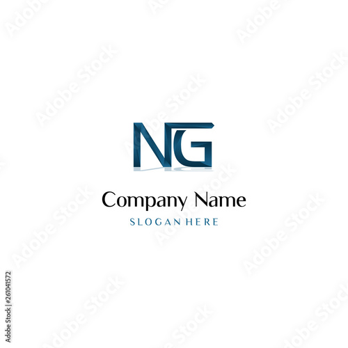 Free Download Letters monogram icon logo NG,GN,G and N, Initial based clean and minimal Logo. GN NG G N letter creative monochrome monogram icon symbol. - GFXLoad