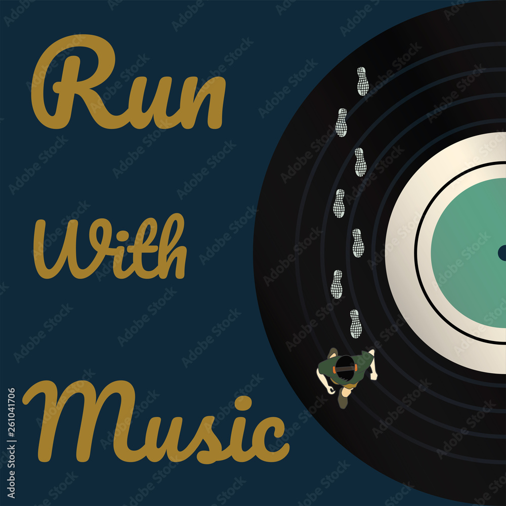 Obraz premium run music