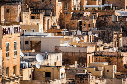 Satellite dishes at roof of buildings © Jaroslav Moravcik