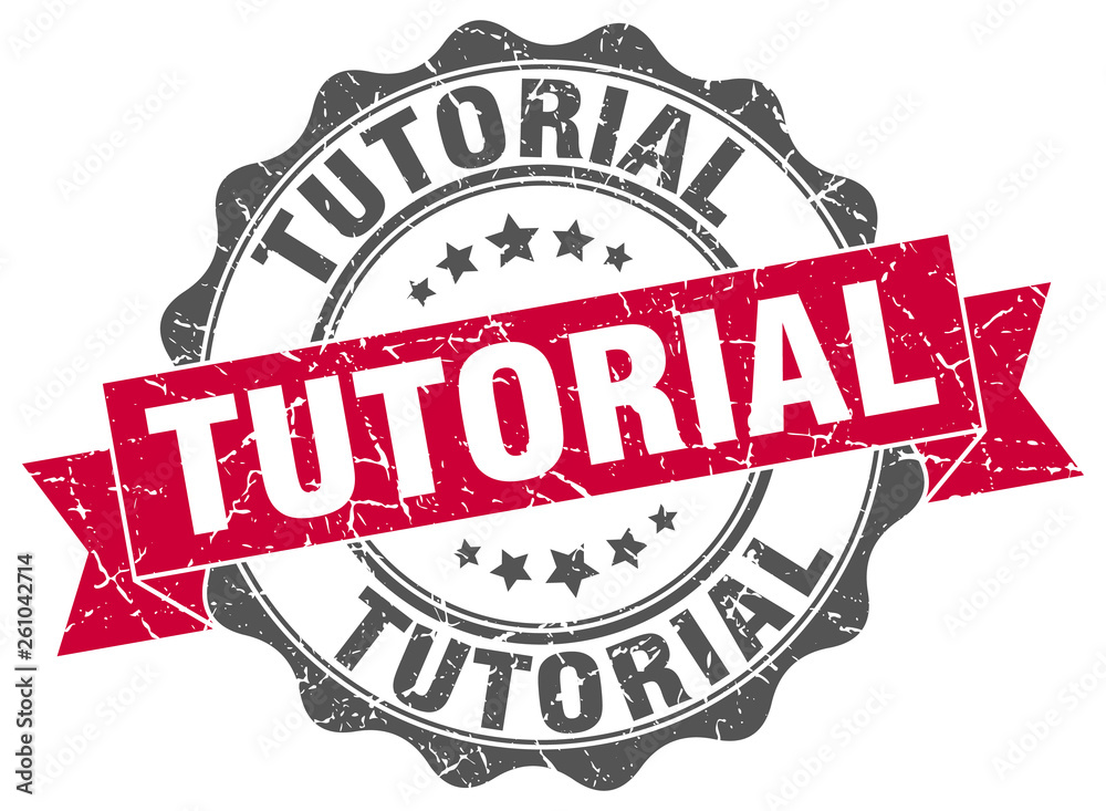 Fototapeta premium tutorial stamp. sign. seal