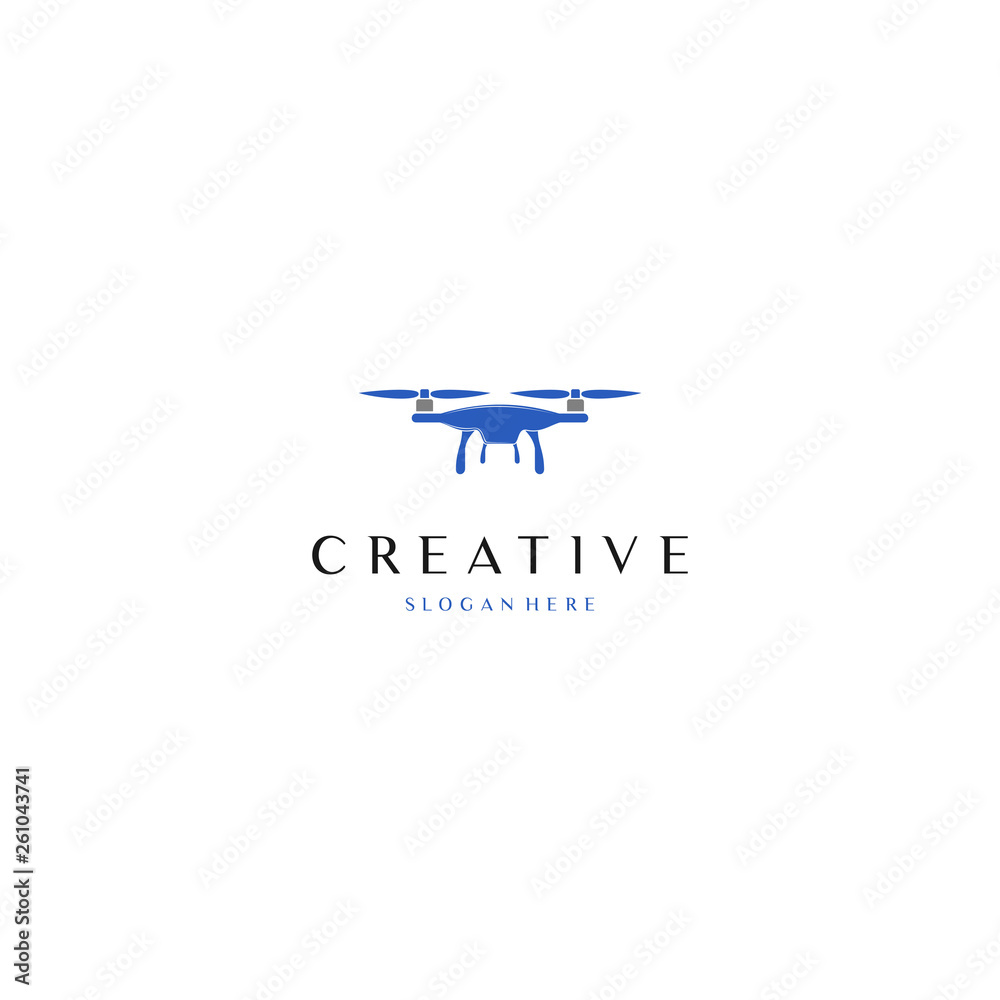 Drone design related to drone service company logo. Illustration, Unique drone logo Modern and minimalist vector and abstract logo Drone design related to drone service company logo. Illustration, Unique drone logo Modern and minimalist vector and abstract logo