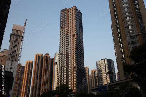 tall apartment buildings in changsha china © KZ