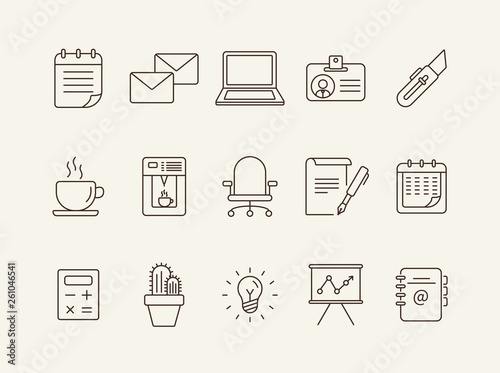 Conference icon set