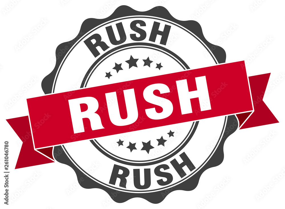 Obraz premium rush stamp. sign. seal
