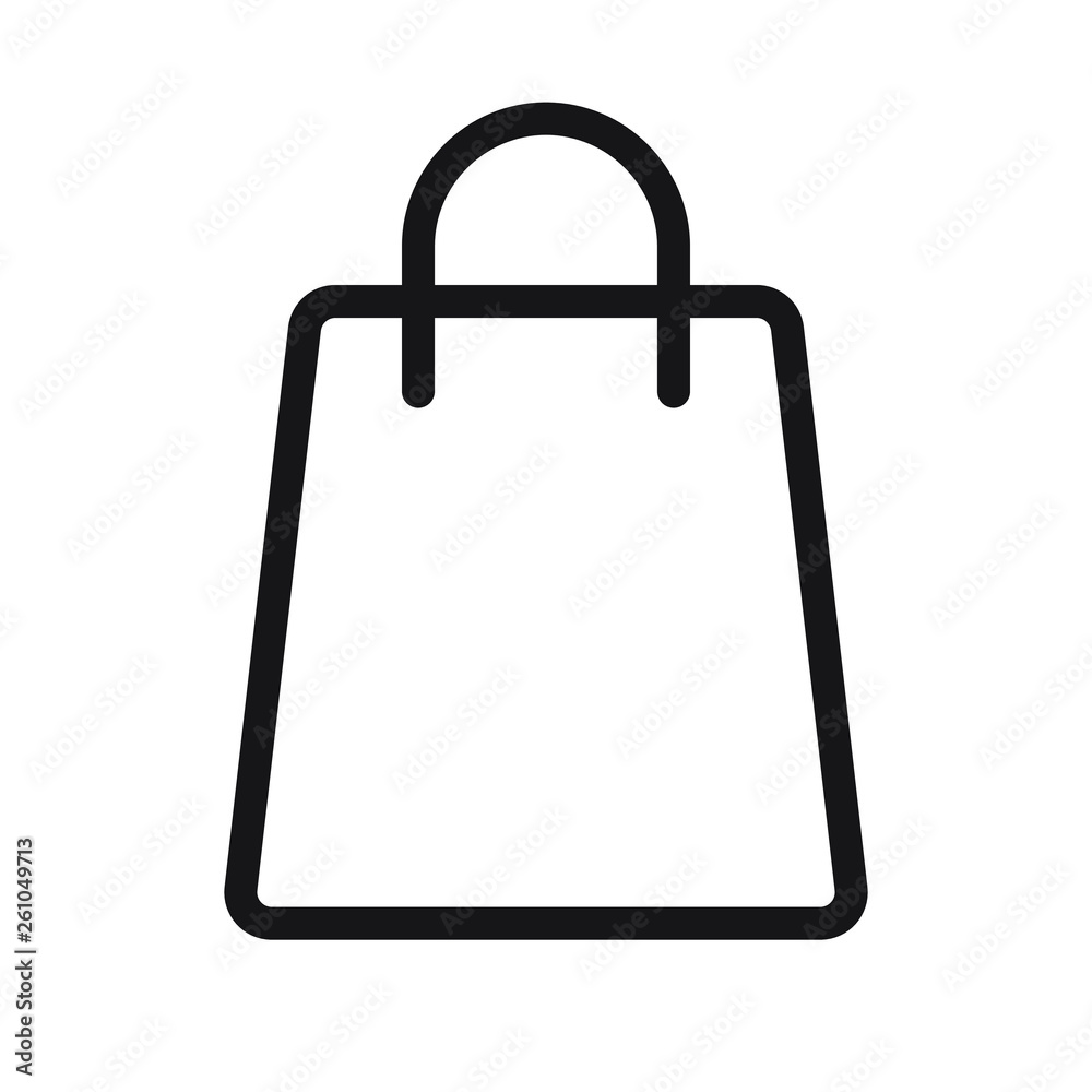 Shopping bag vector icon Shopping bag vector icon
