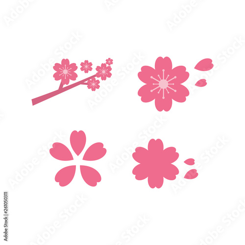 Cherry Blossom Vector Design Template